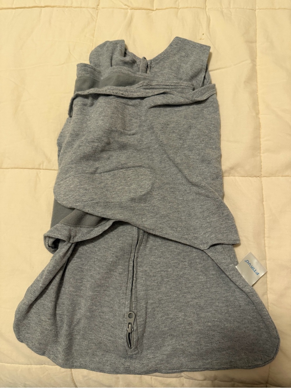 Gray Zippered Infant Sleep Sack